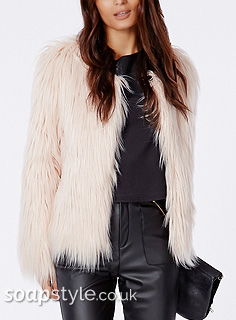 SoapStyle - Hollyoaks - Carmel's Pink Fur Coat - Style Match