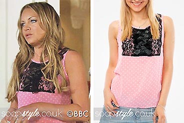 The pink top worn in EastEnders by Roxy Mitchell The pink top worn in EastEnders by Roxy Mitchell