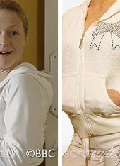 Linda EastEnders white sparkle tracksuit