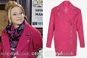 Linda Carter’s Pink Coat in EastEnders