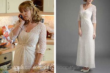 Carol Jackson Ivory Lace Wedding Dress in EastEnders