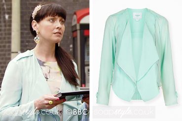 Honey Turquoise Waterfall Jacket in EastEnders