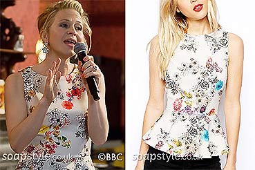 Linda Peplum Top in EastEnders