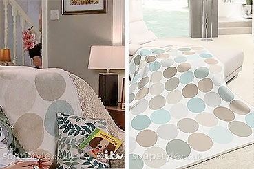 Sofa throw / blanket used on Coronation Street set