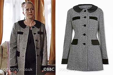 Linda’s Grey & Black Coat on EastEnders