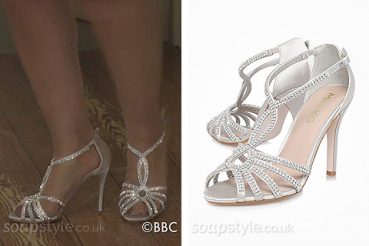 Pam Coker wearing her sparkly heels in the TV Soap EastEnders