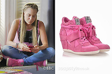 The hi-top boots worn on EastEnders by Roxy Mitchell