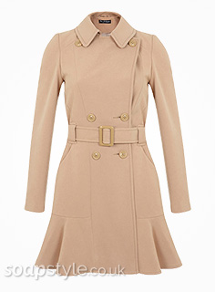 Celine’s Belted Camel Coat