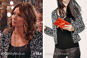 Carla Coronation Street wardrobe sequin jacket