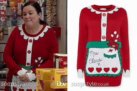 Mary Christmas Jumper on Coronation Street - Where From? | SoapStyle