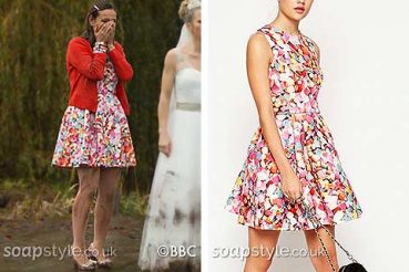 Tina Carter in EastEnders sweet print dress