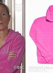 Linda Carter's Pink Bride Tracksuit in EastEnders - SoapStyle