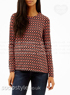 Maxine’s Diamond Print Top