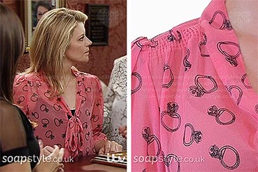 Leanne’s Ring Print Blouse in Corrie