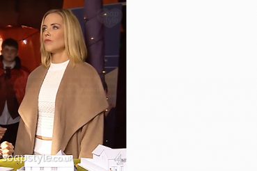 Cindy Hollyoaks Camel Coat
