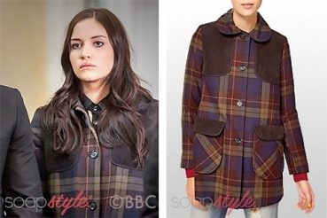 The tartan coat worn by Lauren Branning in EastEnders