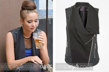Lauren Branning dressed-up wearing a waterfall gilet in EastEnders
