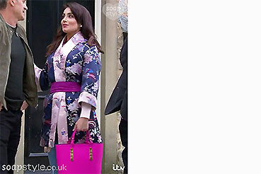 Leyla’s Floral Kimono Jacket on Emmerdale