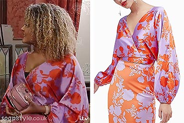 Emma pink floral top on Coronation Street this week Emma pink floral top on Coronation Street this week