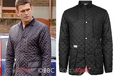 Jack Branning quilted jacket in EastEnders