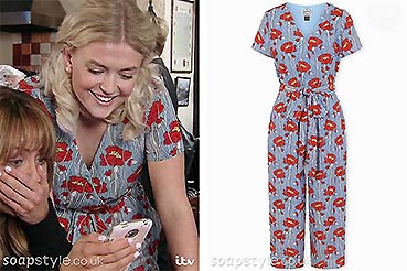 Bethany Platt’s Flower Jumpsuit on Corrie