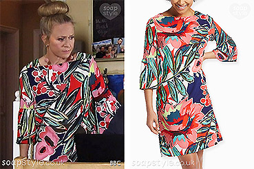 Linda Carter Bright Floral Dress on EastEnders