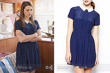 Sienna blue dress worn in Hollyoaks