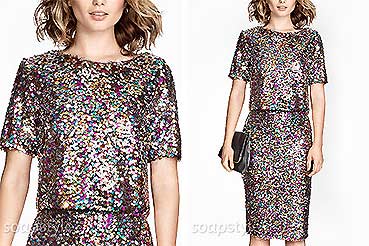 Linda’s Sequin Top & Skirt on EastEnders