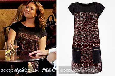 Janine EastEnders Outfits - Brown Dress