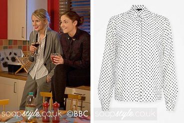 Lucy Beale EastEnders clothes polka dot blouse Lucy Beale EastEnders clothes polka dot blouse