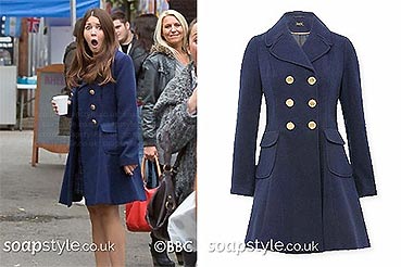 Stacey Slater in EastEnders Blue Coat
