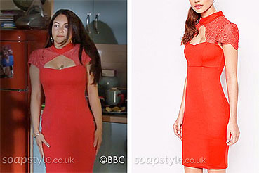 Stacey in EastEnders Red Dress