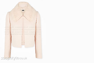 Julie Carp in Coronation Street pink jacket Julie Carp in Coronation Street pink jacket