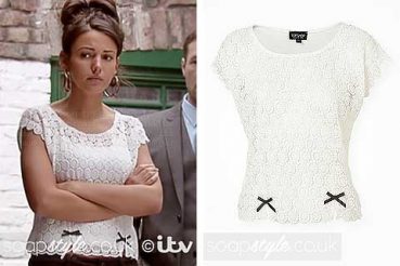 Tina / Michelle Keegan in Coronation Street lace top